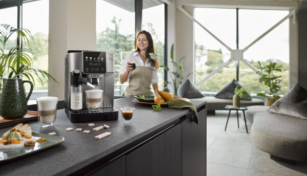 De'Longhi Magnifica Start Milk LatteCrema Kaffeevollautomat, titanium/schwarz (ECAM220.91.TB), Bild 8
