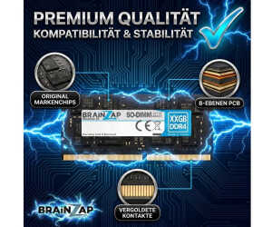 Brainzap DDR4 SO-DIMM 8GB 2400MHz CL17 Laptop-Arbeitsspeicher (BS