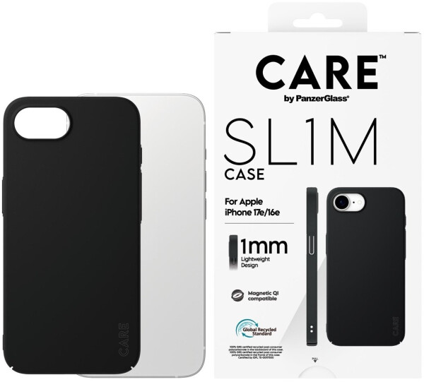 PanzerGlass CARE by SL1M Case schwarz MagSafe iPhone 16e/17e (CR52018)