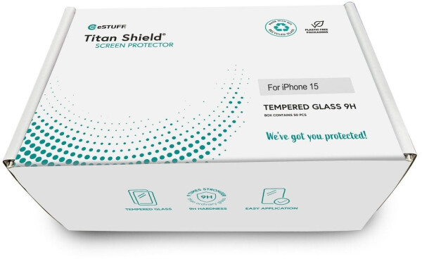 eSTUFF Displayschutzfolie iPhone 17e/16e/14/13/13 Pro, Panzerglas 9H 0,33mm, 50er-Pack (ES501351-50BULK), Bild 2