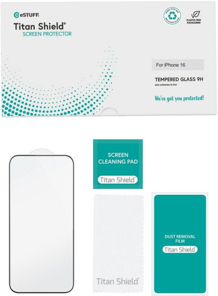 eSTUFF INFINITE GRS Displayschutzfolie Full, iPhone 16 Pro/17 (ES501431-10BULK), Bild 2