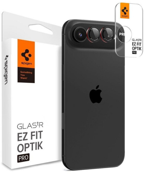 Spigen Optik.tR EZ Fit Pro Kameraschutzglas für iPhone 17 Air, 2er-Pack, schwarz
