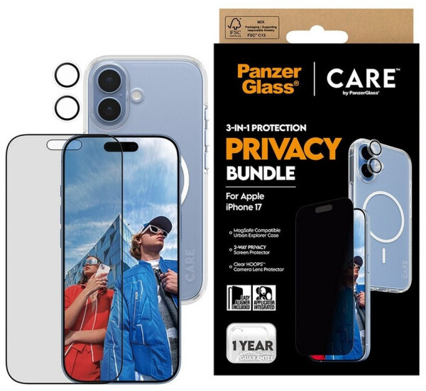 PanzerGlass CARE 3-in-1 Flagship Privacy Bundle iPhone 17 (CR55929), Bild 2