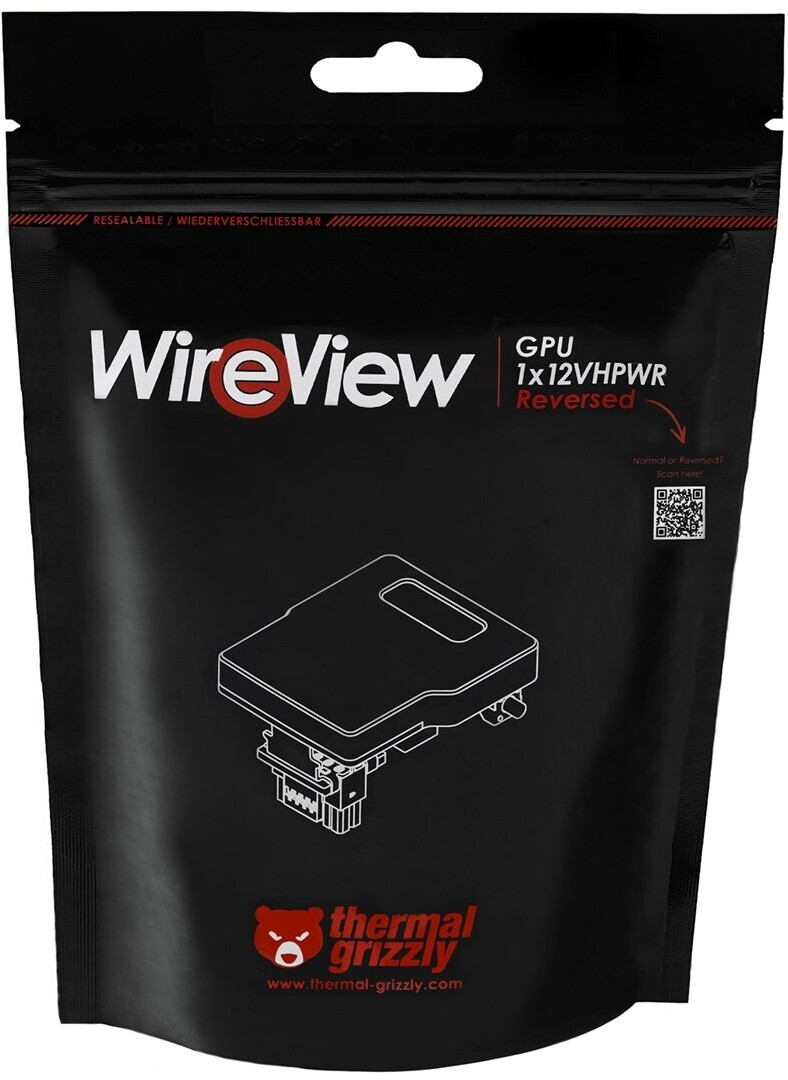 Wi. Review Gpu Thermal Grizzly WireView GPU Pro Reverse OLED 16-Pin PCIe, schwarz (TG ...