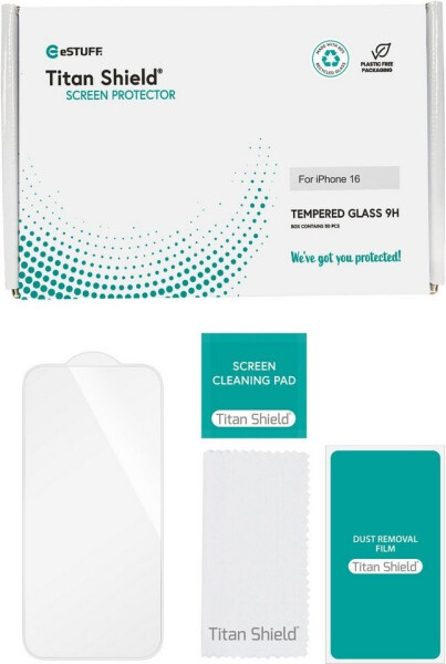 eSTUFF INFINITE GRS iPhone 17 Pro Schutzfolie, transparent, 50er-Pack (ES501434-50BULK), Bild 2