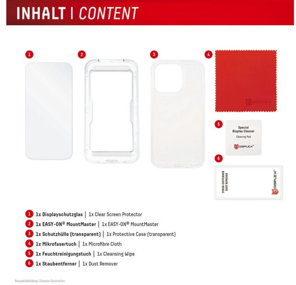 Displex Panzerglas + Schutzhülle für Apple iPhone 16e/17e (02275), Bild 5