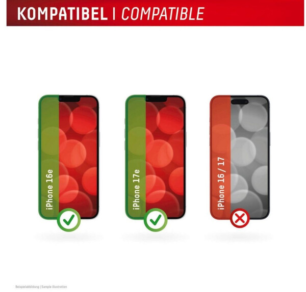 Displex Panzerglas + Schutzhülle für Apple iPhone 16e/17e (02275), Bild 9