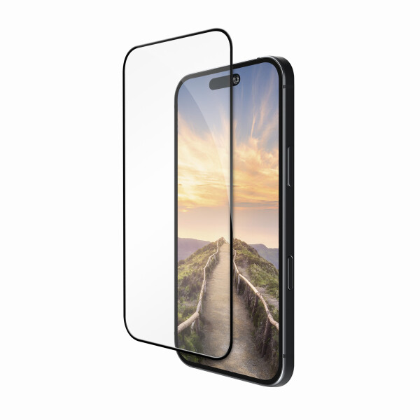 19twenty8 eco-shield Displayschutz für iPhone 17 / 16 Pro, schwarzer Rahmen (ES63CL006774)
