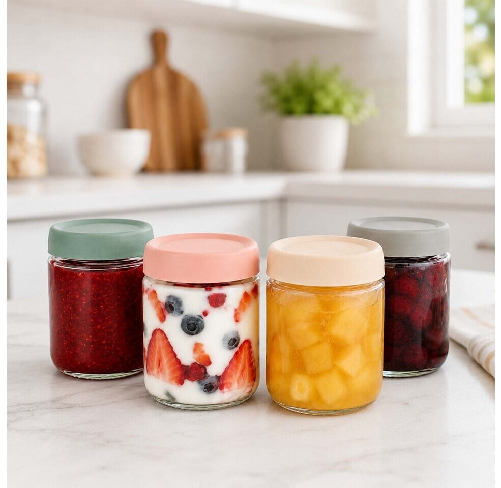 Relaxdays Einmachgläser Twist-Off 450ml, 4er-Set ab 12,47 € (Oktober 2026)