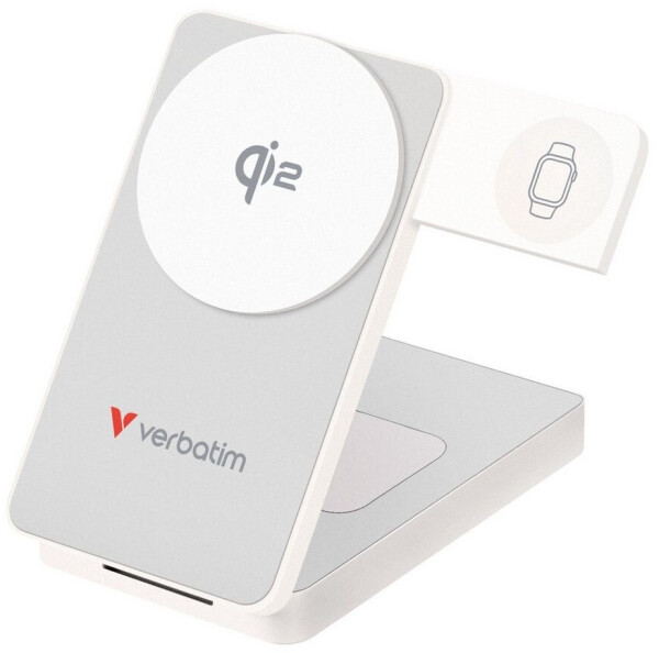Verbatim Charge 'n' Go Qi2 3-in-1 Powerbank 10000mAh 30W weiß (32296)