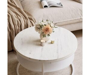 Lookway Ciri Slim Levanto Couchtisch rund mit Ablage, weiß, 60x42x60cm (800001175636) ab 149,00 € (Oktober 2026)