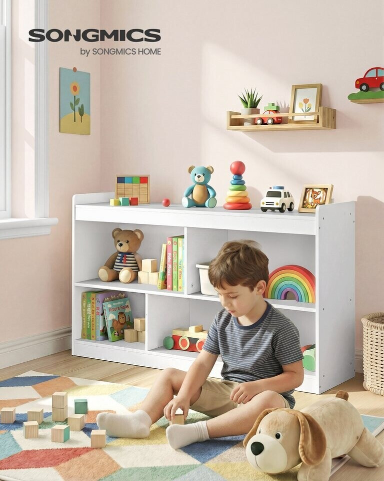 Songmics Kinderregal 5 offene Fächer, weiß, 30x112,2x65cm ab 53,99 € (Oktober 2026)
