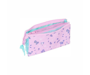 Safta Frozen Cool Days Federmäppchen Mit Ausklappbarer Tasche – Lila/himmelblau, 20 X 8,5 X 11 Cm, Robustes Polyester