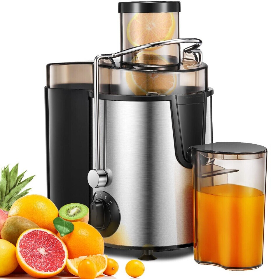 FOHERE Entsafter Obst & Gemüse 800W, 3 Geschwindigkeiten, Edelstahl (AMR516) ab 33,99 € (Oktober 2026)
