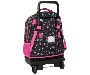 Safta Kuromi Schoudertas Voor Kinderen – Zwart/fuchsia, 16x4x18 Cm, Licht, Stevig En Ideaal Voor School, Reizen En Vrije Tijd