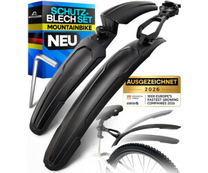 NEXTCOVER Fahrrad-Schutzblech Set – Vorne & Hinten, Abnehmbar, Schwarz – Für Mountainbikes
