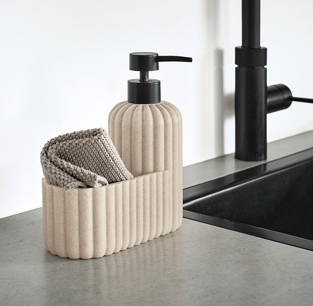 Zeller LUND Spülbecken-Organizer mit Seifenspender, Polyresin, beige (26496) ab 11,90 € (Oktober 2026)