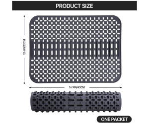 LuxusKollektion Spülbeckenmatte Silikon, dunkelgrau, 43x32cm, hitzebeständig, rutschfest ab 44,29 € (Oktober 2026)