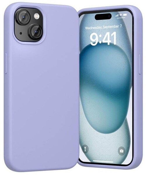 Vention Silikon-Hülle für iPhone 15 Plus, lila (KUFV0-20)