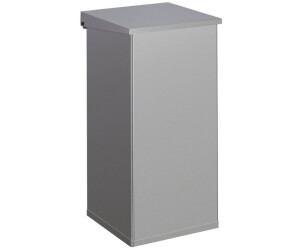 Selbstlöschender Papierkorb | 110 Liter, HxBxT 75x46,5x46,5cm | Verzinkter Stahl | Gelb