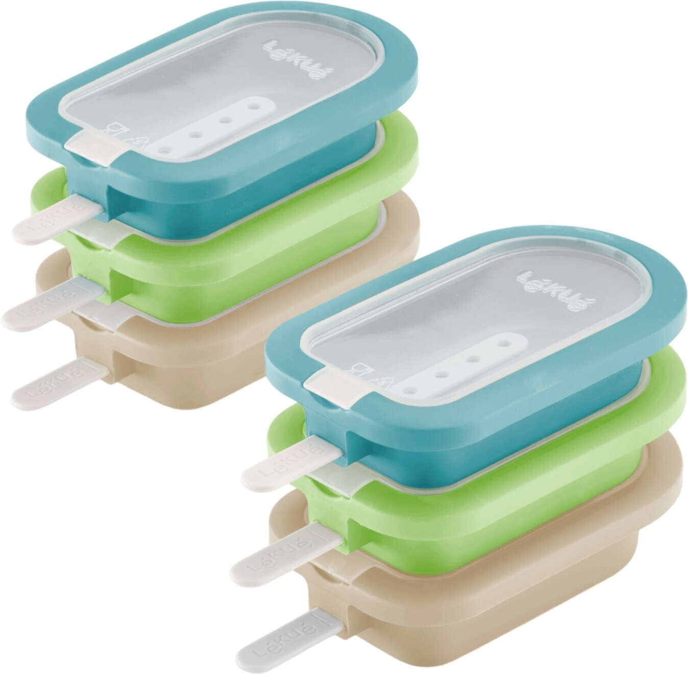 Lékué Eisformen-Set wiederverwendbar Silikon 6-er BPA-frei Bunt ab 18,32 € (Oktober 2026)