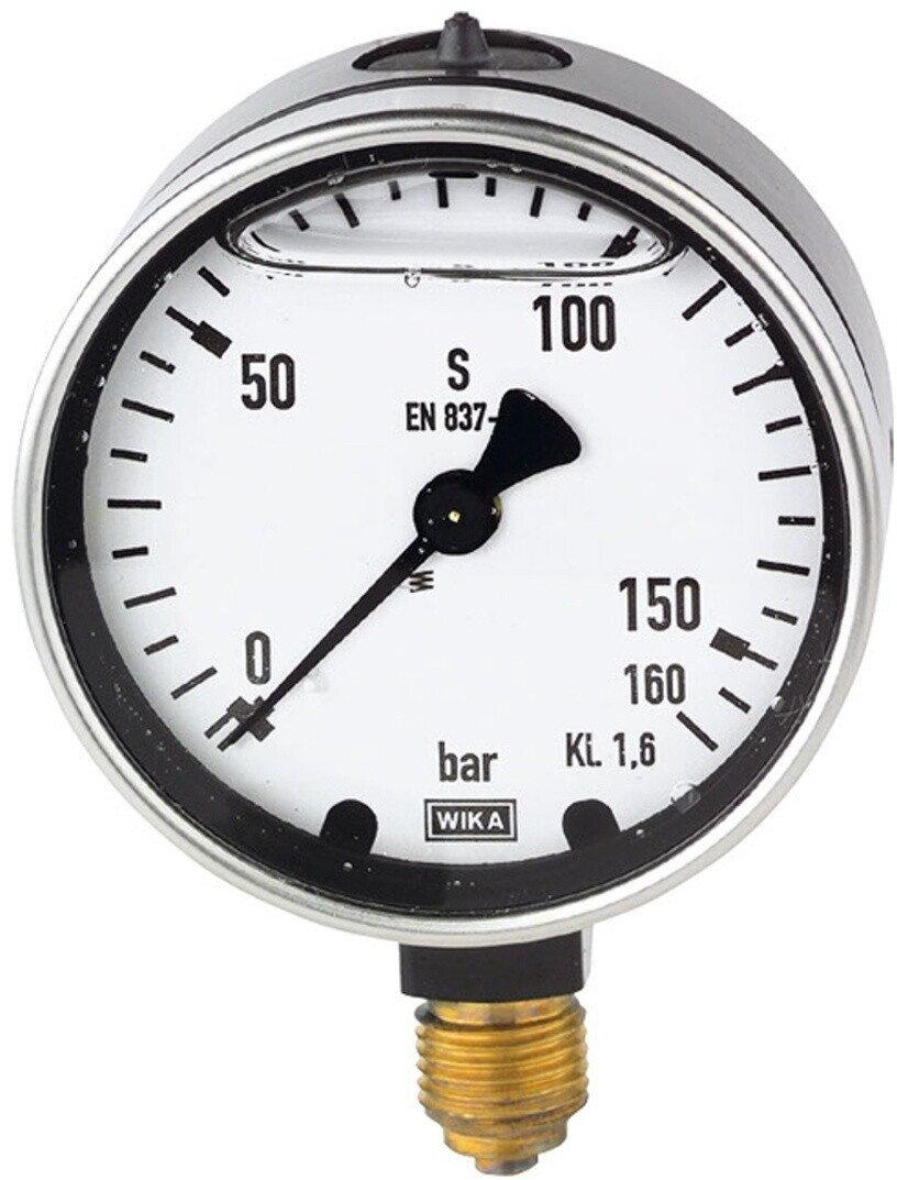 Standardmanometer - 40 - G 1/8 radial unten - Güteklasse 1,6 Standardmanometer - 40 - G 1/8 radial unten - Güteklasse 1,6