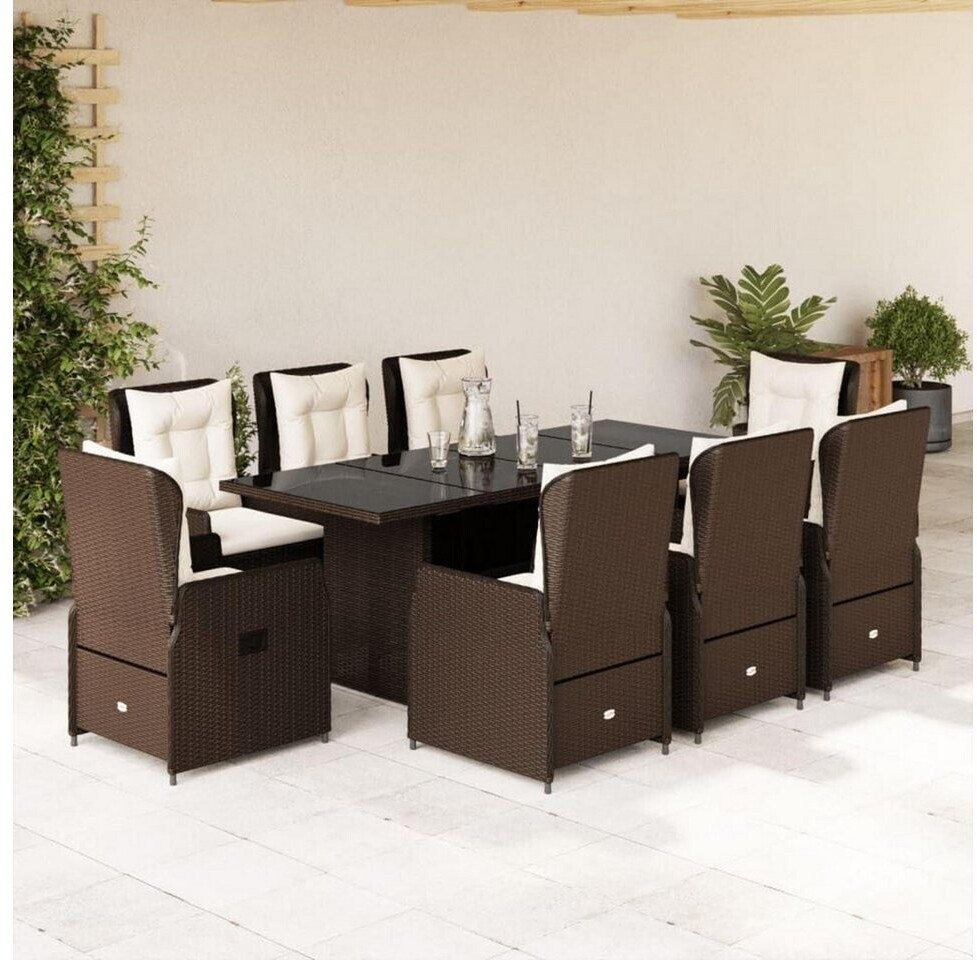LuxusKollektion Polyrattan Gartenmöbel-Set 6 Personen, Akazienholz, Hochlehner, beige ab 1.572,99 € (Oktober 2026)