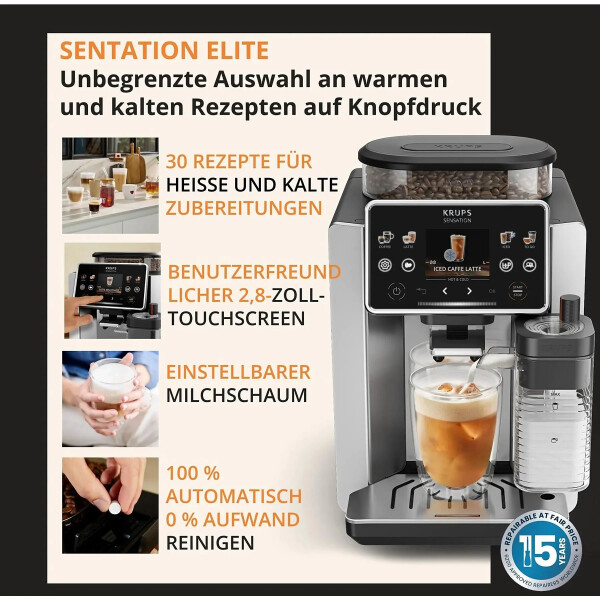 Krups Sensation Elite Hot & Cold EA918GE0, Bild 4