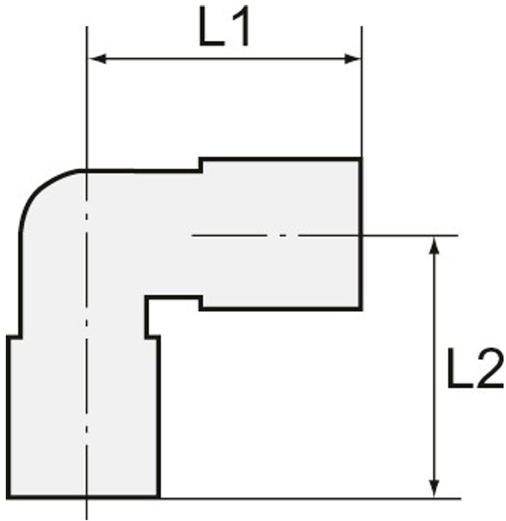 Winkel-Verschraubung G 1/8 AG/IG, 1.4404, Hohlschraube | DA144936