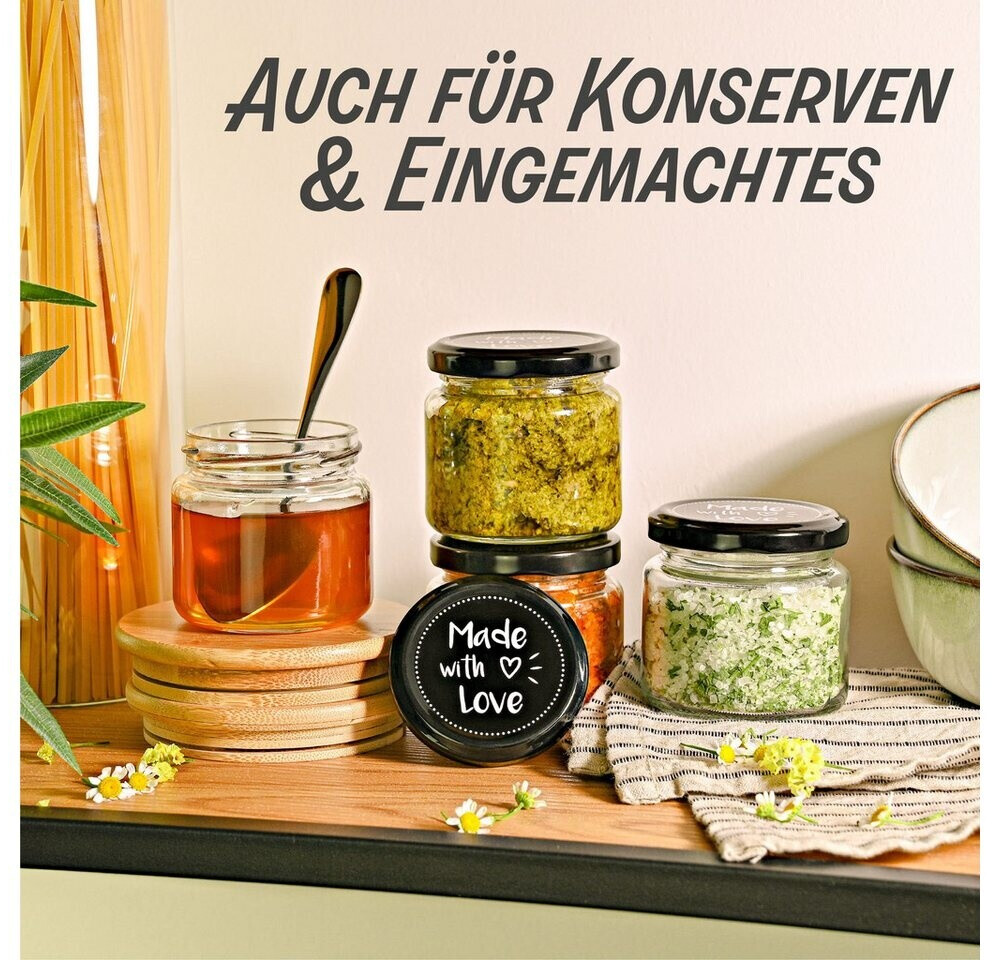 Praknu Marmeladengläser 125ml mit Schraubdeckel, 25er-Set (7770165) ab 21,99 € (Oktober 2026)