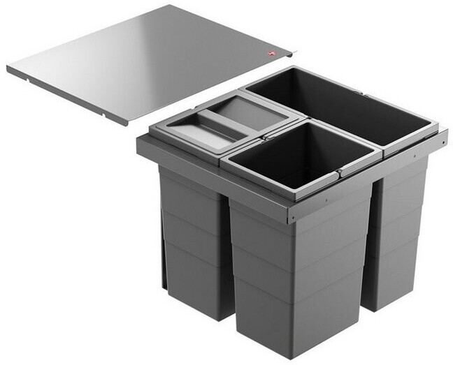 Hailo Triple XL 500 Abfallsammler 3-fach dunkelgrau (10000224) ab 107,25 € (Oktober 2026)