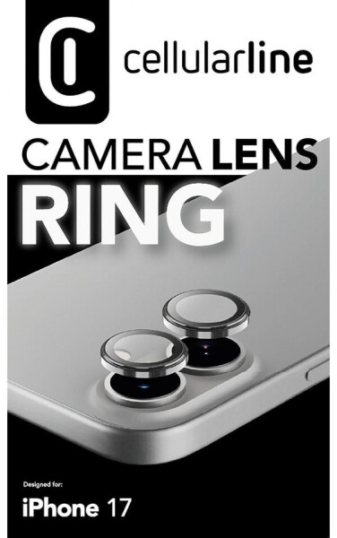 Cellular Line Camera Lens Ring iPhone 17, gehärtetes Glas, transparent (CAMERARINGIPH17), Bild 3