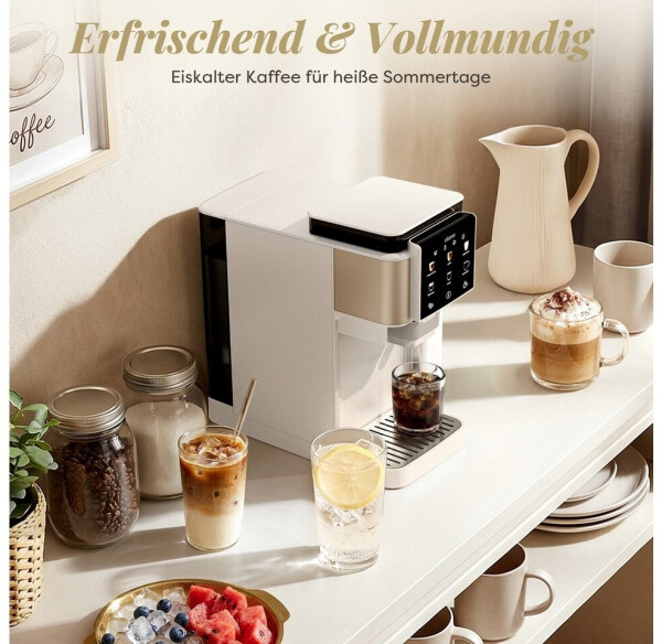CIARRA CBSACM-D6 Siebträgermaschine mit Mahlwerk & Milchaufschäumer, 15Bar (CBSACM-D6), Bild 10