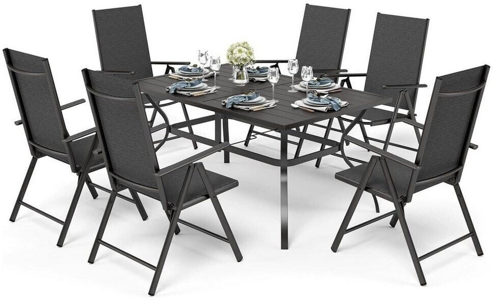 LuxusKollektion Gartenmöbel-Set 6 Stühle, verstellbar, klappbar, wetterfest ab 846,99 € (Oktober 2026)