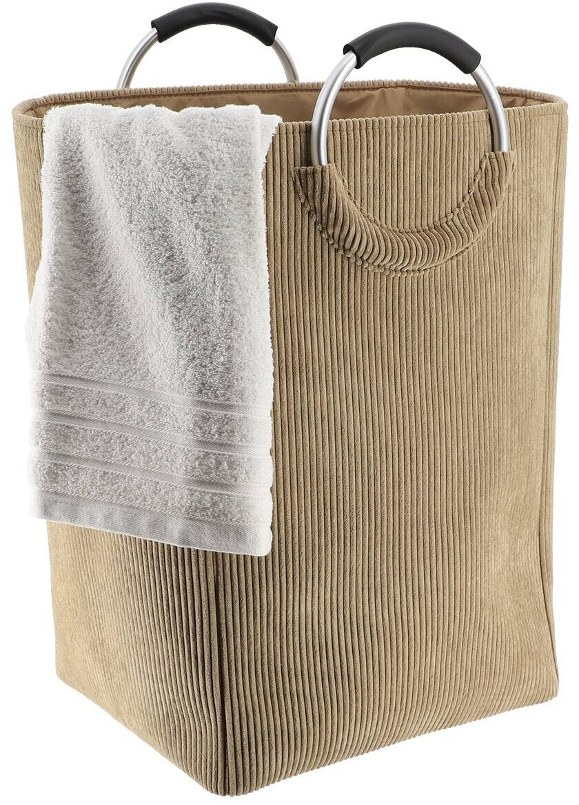 Tendance Faltbarer Wäschekorb Cord 55l, taupe ab 27,99 € (Oktober 2026)