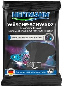 Heitmann Textilfarbe Wäsche Schwarz, für Waschmaschine, Pulver 50g, Bild 3