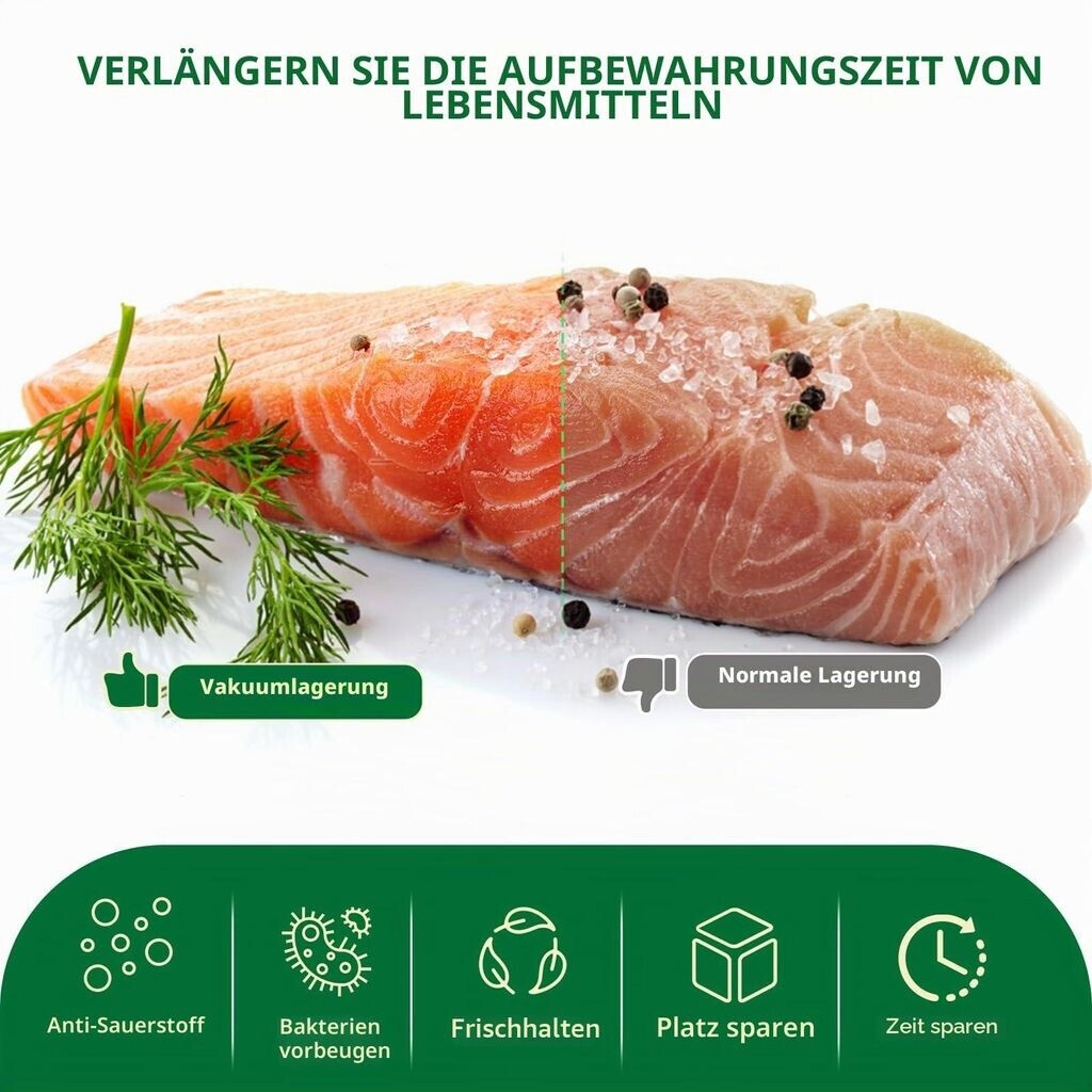Vinabo Vakuumbeutel für Lebensmittel, geprägt, 20x30cm, 100 Stück ab 14,24 € (Oktober 2026)