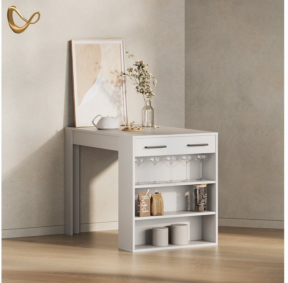 Livinity Regusa Bartisch weiß, Holzwerkstoff, 67x100cm (800001620263) ab 117,90 € (Oktober 2026)