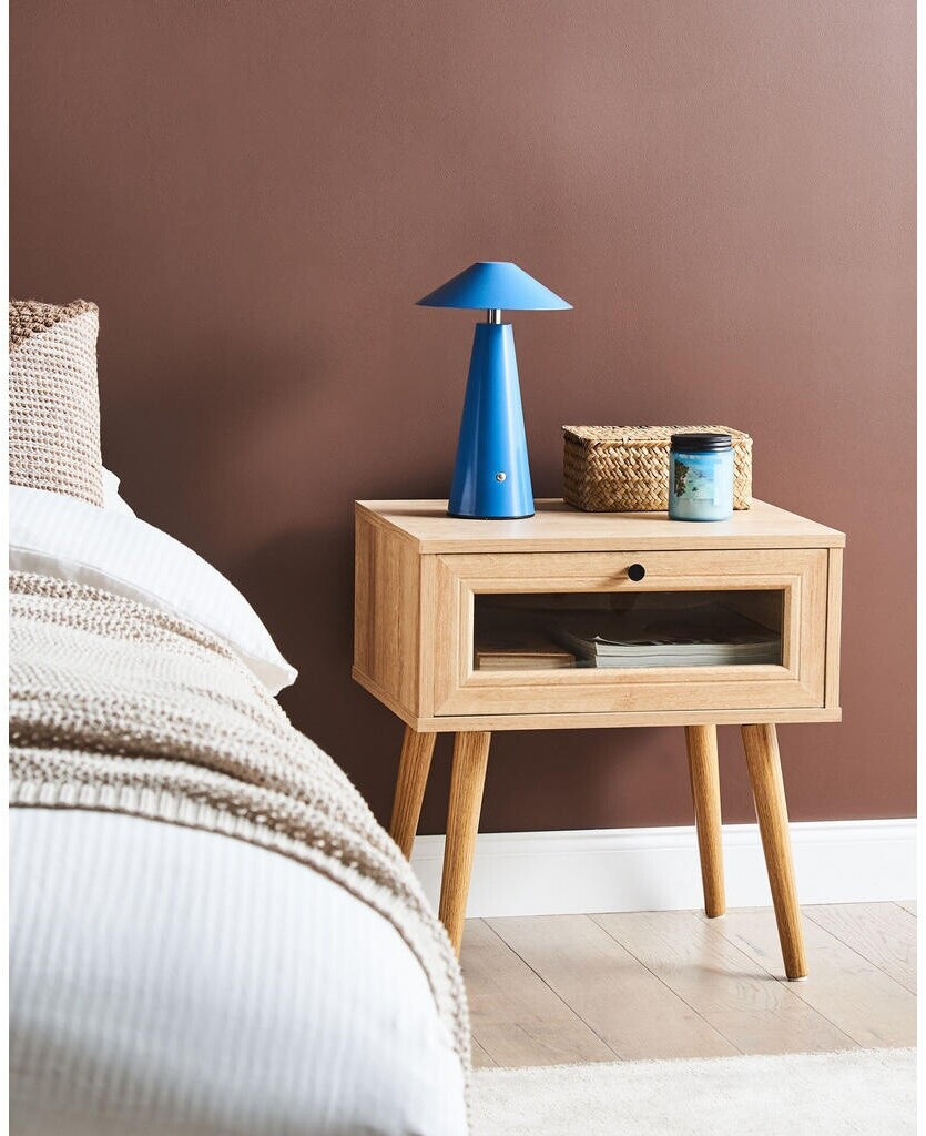 Beliani Albany Nachttisch 1 Schublade, Spanplatte, helles Holz ab 79,99 € (Oktober 2026)