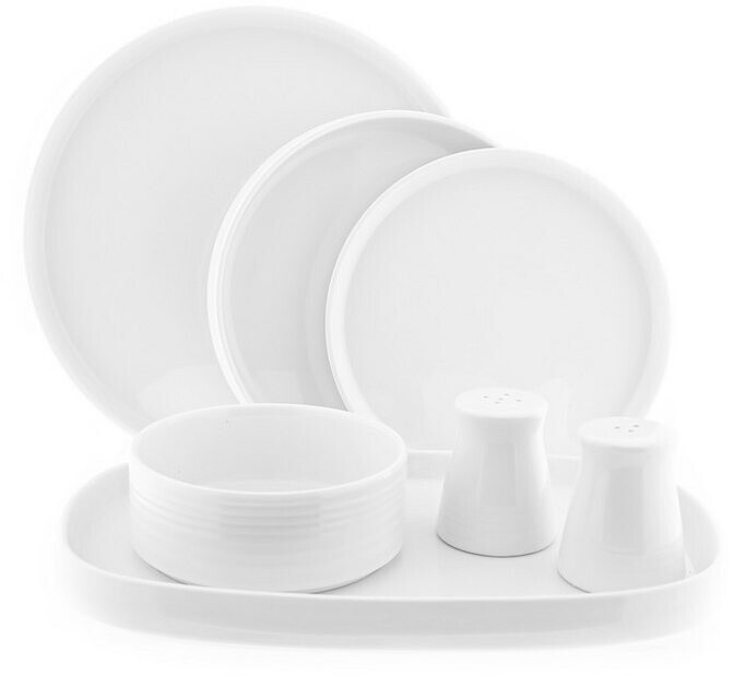 Almina Geschirr-Set Porzellan 27-tlg. für 6 Personen, weiß mit Gold (AL-9703) ab 145,34 € (Oktober 2026)