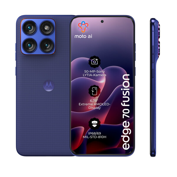 Motorola Edge 70 Fusion (5200 mAh) PANTONE Orient Blue, Bild 12