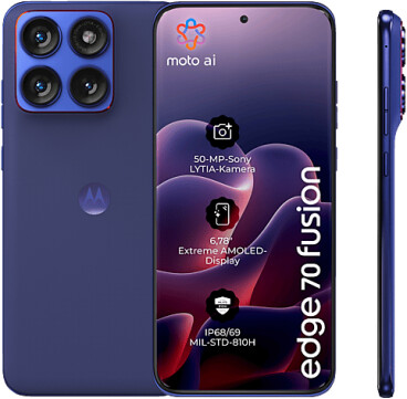 Motorola Edge 70 Fusion (5200 mAh) PANTONE Orient Blue, Bild 20