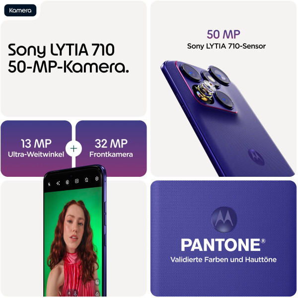 Motorola Edge 70 Fusion (5200 mAh) PANTONE Orient Blue, Bild 7