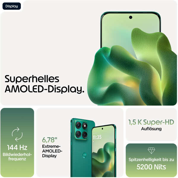 Motorola Edge 70 Fusion (5200 mAh) PANTONE Sporting Green, Bild 12
