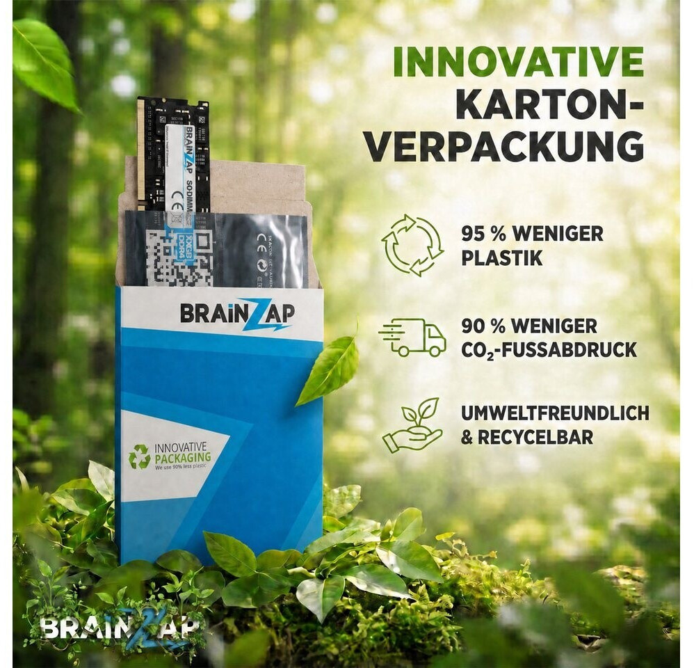 Brainzap DDR4 SO-DIMM 8GB 2666MHz CL19 Non-ECC Unbuffered (BS-D4