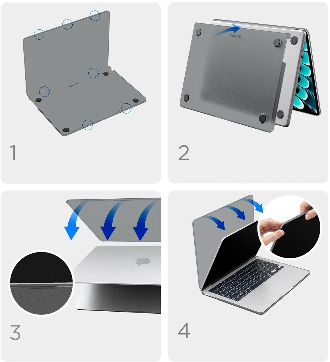 Tomtoc Macbook Spigen Air Skin Hülle für MacBook Air 13,6