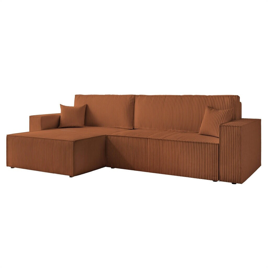 Fun Möbel Adara Max Ecksofa mit Schlaffunktion, Stoff, hellbraun ...