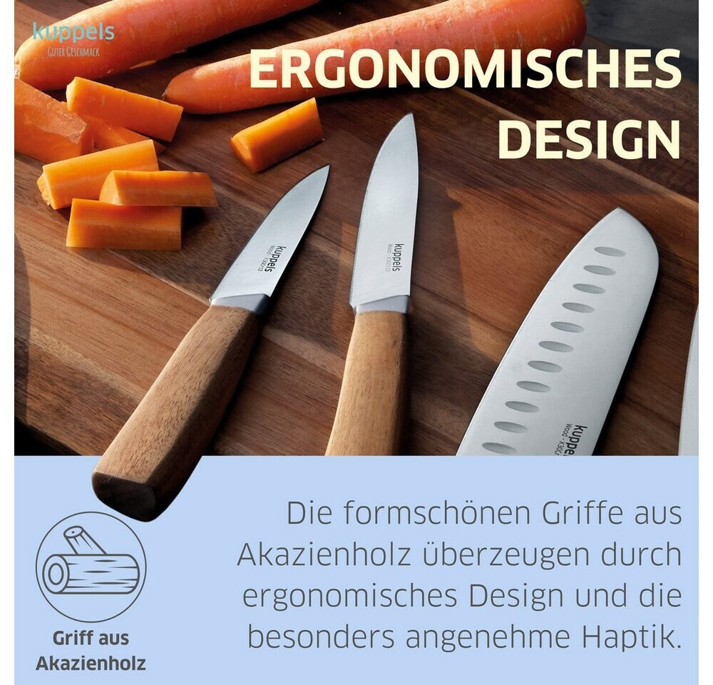 Kuppels WOOD Santokumesser mit Kullenschliff, 17cm, Chrom-Vanadium-Stahl (B315077001) ab 13,98 € (Oktober 2026)