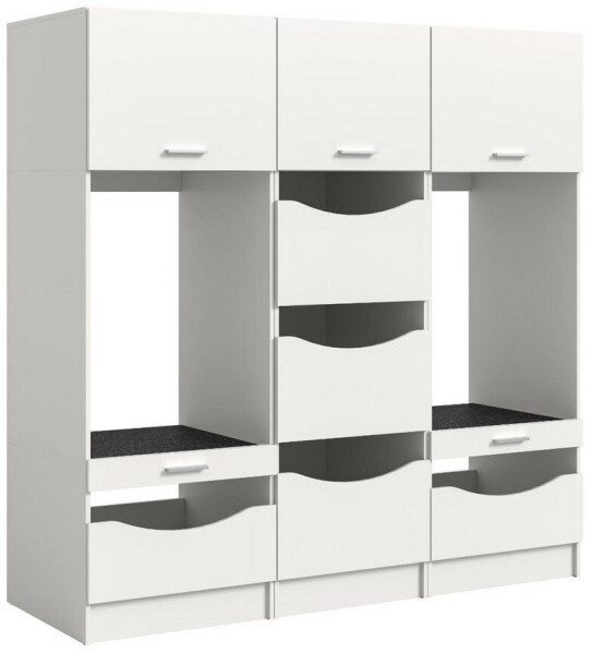 xonox.home Free Waschmaschinenumbau-Set 3-teilig, weiß, 192x195x68cm