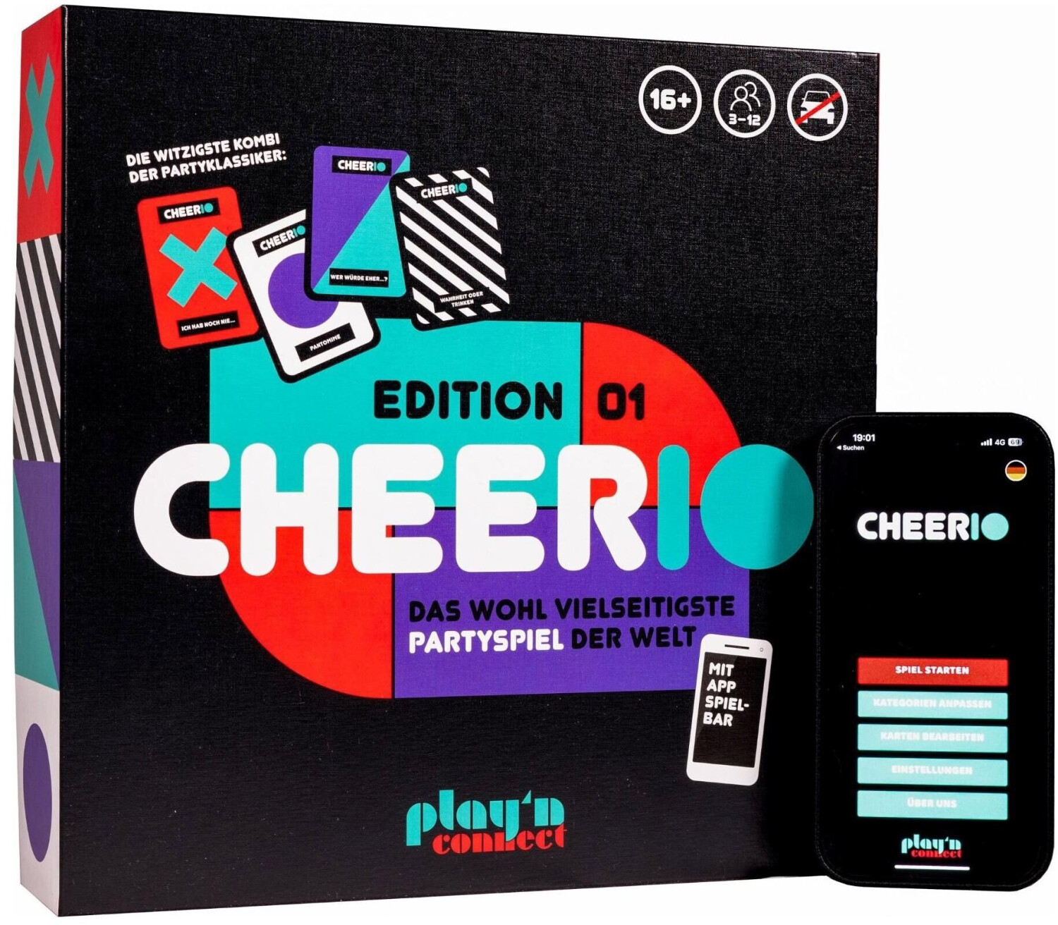 Cheergio Cheerio Partyspiel für Erwachsene (3-12 Spieler) (CIO-0001) ab 25,00 ...